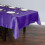 Purple Satin Rectangular Tablecloth 60 x 102 in 3
