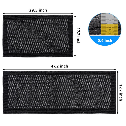 2-Piece Non-Slip Kitchen Mat Set – Memory Foam, 17.7" x 2