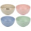 4-pack okrossbara plastskålar 12x12x6cm 2