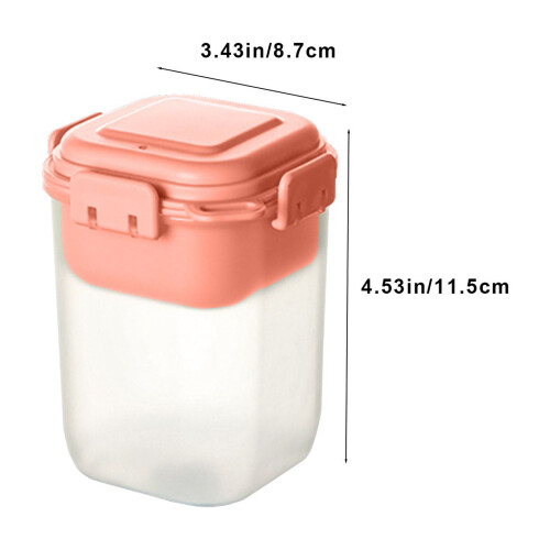 Portable Yogurt Cup with Ice Tray Spoon and Adjustable Lid 2