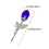 Preserved Blue Rose in Crystal Box with LED Light 3