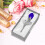 Preserved Blue Rose in Crystal Box with LED Light 4