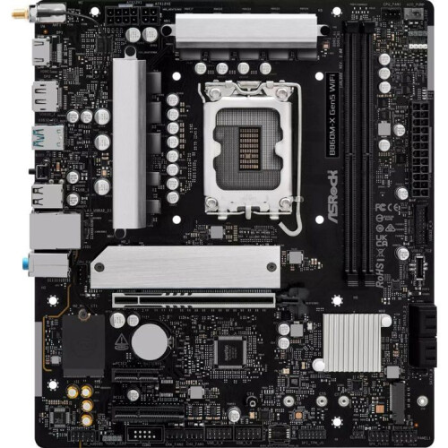 Asrock Placa base Micro ATX - ASROCK - Socket LGA 1851 - Chipset Intel B860 - DDR5 - Memoria máxima 128 Go 1