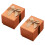 Presentask med fluga, orange förvaringsbehållare, 2 st 3