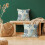 Linen Pillow Covers20x20Inch Set of2Coastal Seashell 2