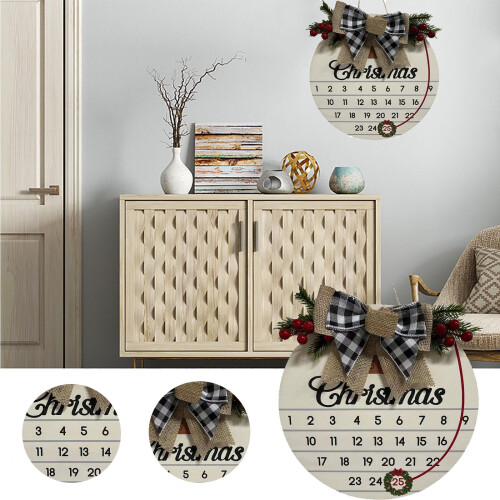 Calendrier de l'Avent en bois réutilisable - 24 jours 1