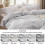 Set copripiumino matrimoniale extra large grigio chiaro, 3 pezzi 4