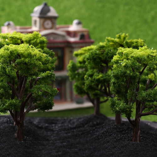 1:50 schaal groene plastic modelbomen (12 stuks) 1
