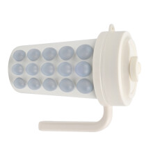 Draagbare Ice Ball Maker Cup-Gebroken witte kleur Handvatontwerp