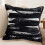 Black Chenille Sofa Pillow 45 x 45 cm 5