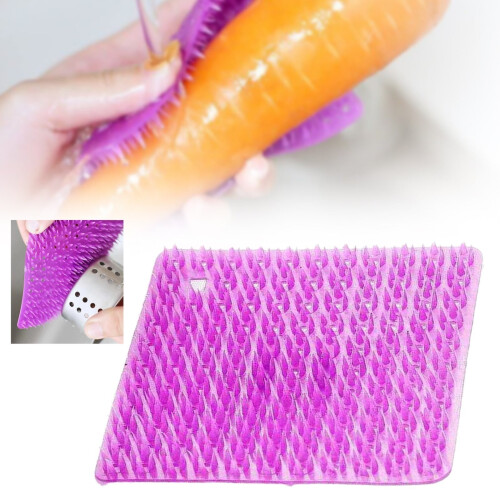 Flexible Vegetable Cleaning Brush – Soft Silicone, 2-Pack 1