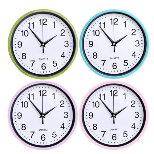 Designice Silent Wall Clock, Metal Frame, 8 Inch, Black 2