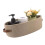 Spacious Oval Handwoven Basket With Leather Handles For-2 1