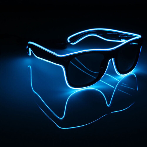 Ludlz LED EL Wire Glow Solbriller til Natklubfester 2