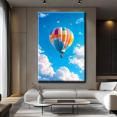 Quadro su tela con mongolfiera 2