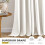 Ivory Blackout Curtains 40x78 in Pair 4