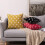 Housse de coussin décorative jacquard à losanges 45 x 45 cm 5