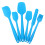 Silicone Kitchen Spatula Set 2-Pc Heat-Resistant 2