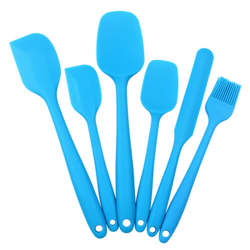 Silicone Kitchen Spatula Set 2-Pc Heat-Resistant 1