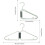 Foldable Coat Hanger – Lightweight, Space-Saving, 39.5 x 2