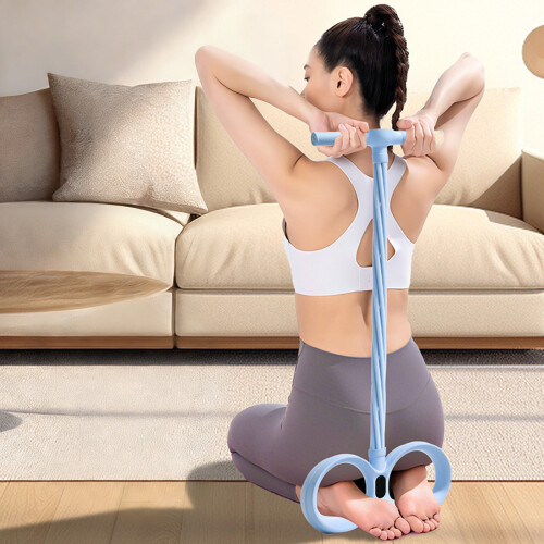 Pedal Exerciser Belly Resistance Band Pull Training-Purple 1