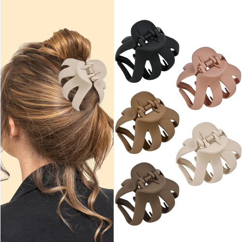 Octopus Hårklämmor Medium 5-pack