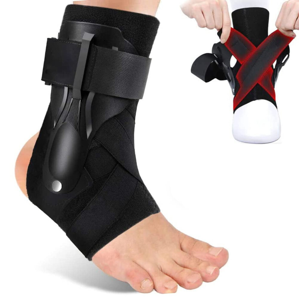 Ankle Brace for Sprains with Side Stabilizers M