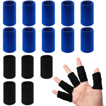 Pacote com 20 talas elásticas para dedos, em nylon e elastano.