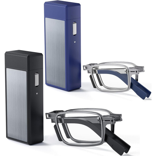 Ultradünne, faltbare Lesebrille mit Blaulichtfilter