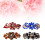Conjunto de 4 Presilhas de Cabelo com Flores de Strass, Cores Sortidas 1