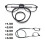 XHY Lesebrille, rechteckig, randlos, Blaulichtfilter 4 1