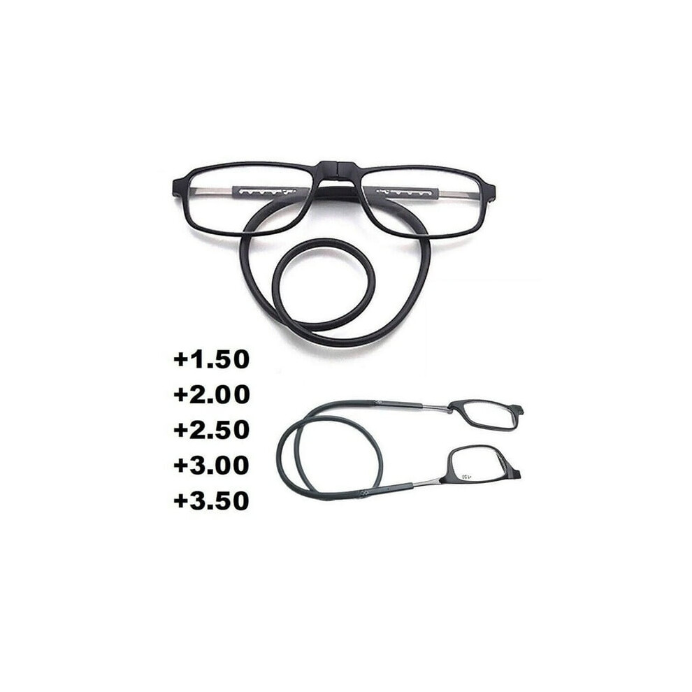 XHY Reading Glasses Rectangular Rimless Blue Light Filter 4