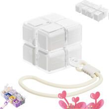 Magic Cube Pillenbox mit 8 Fächern, tragbar