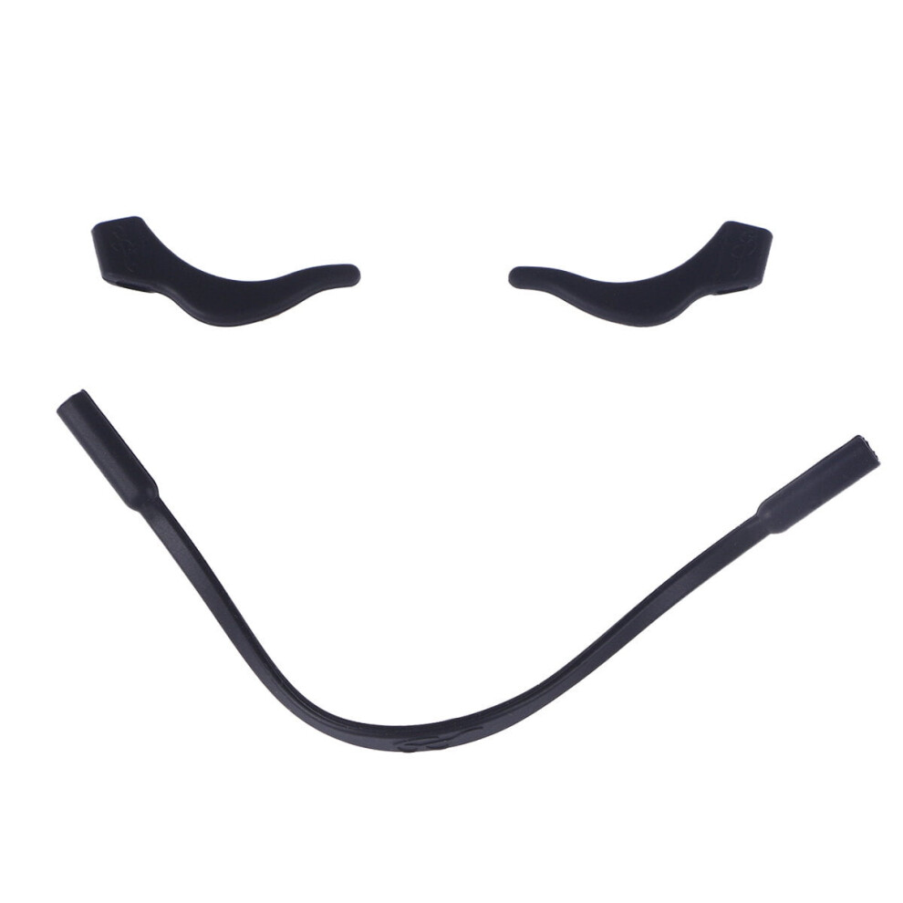 Eyeglasses Retainer Strap with Ear Hooks for Kids Black