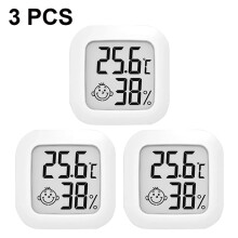 Digitales Hygrometer und Thermometer, Mini Smile Design, 3