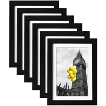 Set de 6 rame foto 12x16, rame PS negre