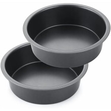 Conjunto de 2 formas redondas antiaderentes para bolo de 20 cm (8 polegadas)