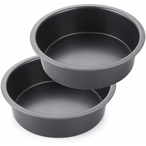 Conjunto de 2 formas redondas antiaderentes para bolo de 20 cm (8 polegadas)