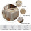 Cotton Linen Tablecloth with Tassel Edge 55x55 in 5