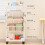 Student Desk with 5-Tier Foldable Bookshelf White Gray 5