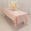 Blush Lamour Satin Rectangular Tablecloth 60 x 102 in 4