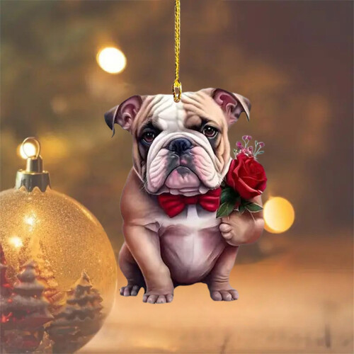 Pingente em forma de coração com urso e rosa – 1 peça 1