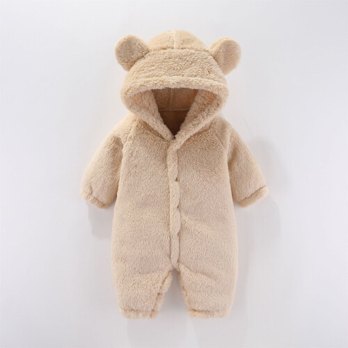 Ολόσωμη φόρμα χιονιού με κουκούλα Baby Bear - 59-80 1