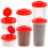 Saliera e pepiera in plastica trasparente – ermetiche, 2