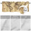 Retro Yellow World Map Valance 42 x 18 in 5