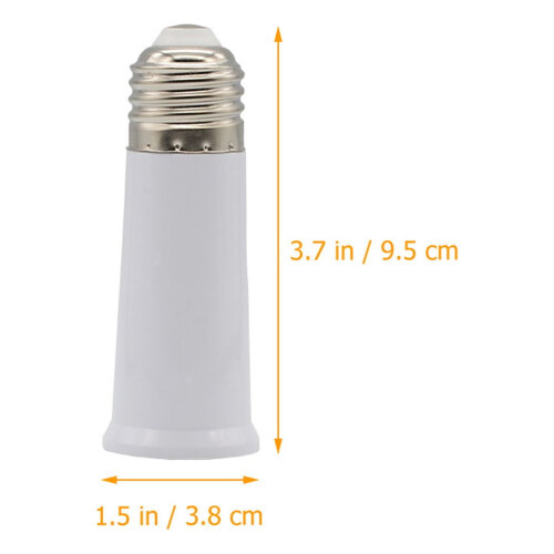 E27 Socket Extender Adapter White 10 Pack 2