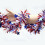 Rood-wit-blauwe patriottische slinger van lametta, 2 meter 4