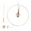 60cm Gold Modern Silent Wall Clock with Pendulum 4