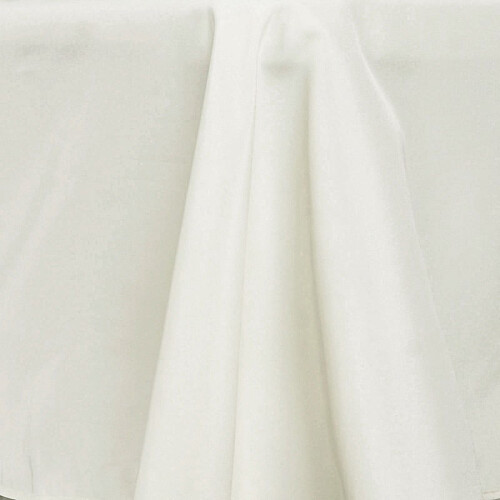 Premium Polyester Rectangular Tablecloth 90 x 156 in Ivory 2
