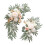 Arranjo floral artificial para arco de casamento com folhas verdes. 4
